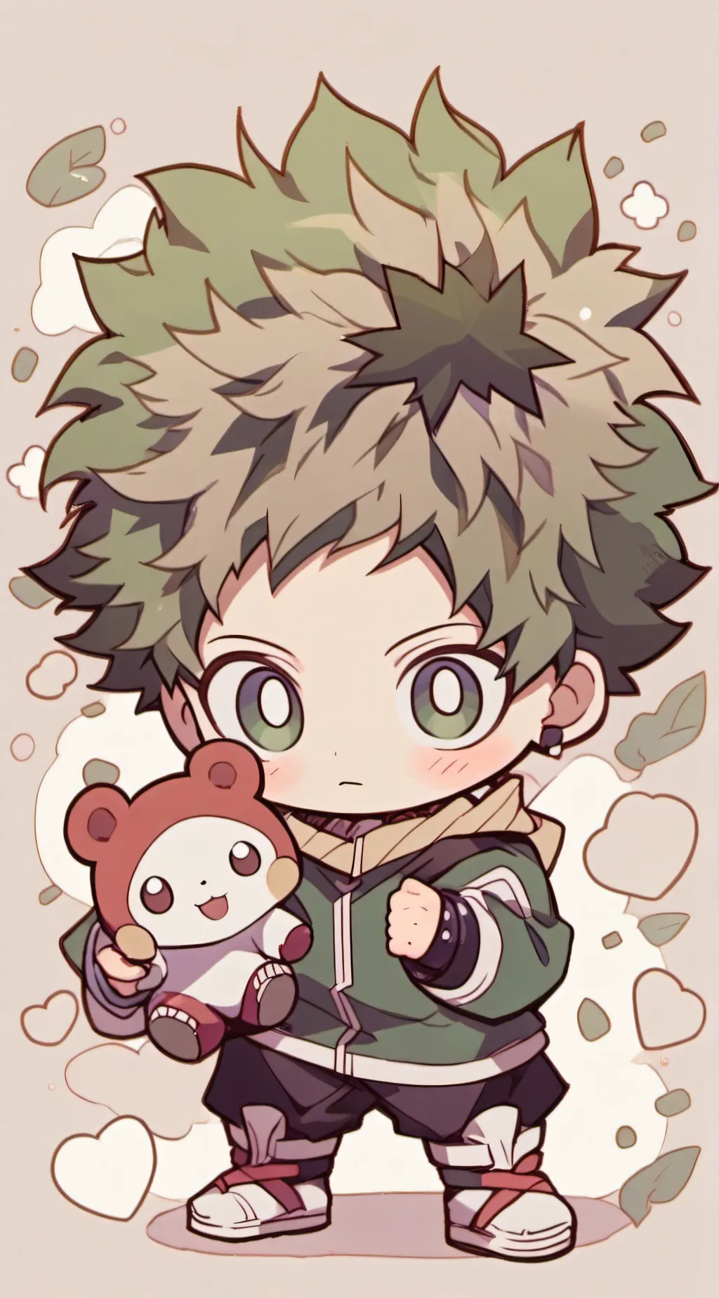 ai character: MHA X JJK background