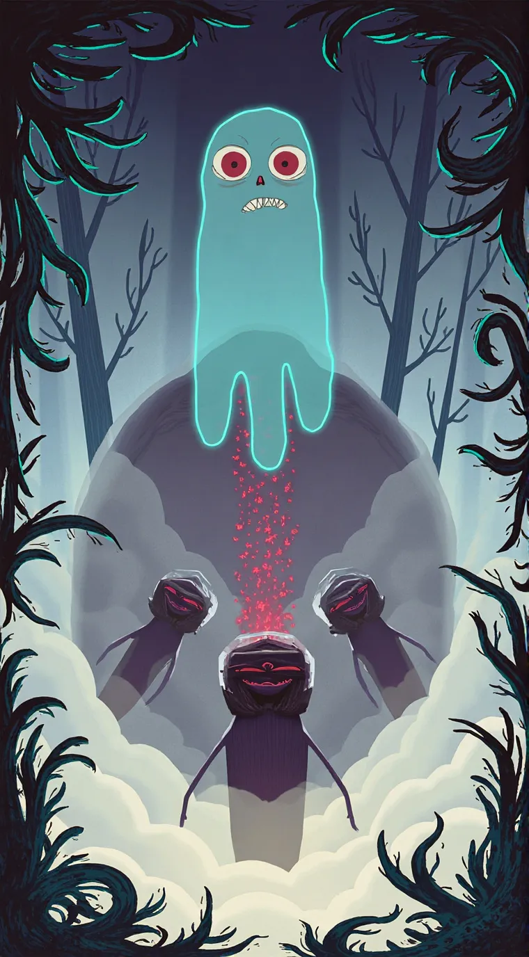 ai character: ghosty background