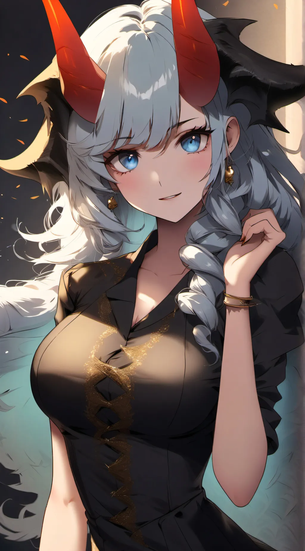 ai character: Deluxia  background