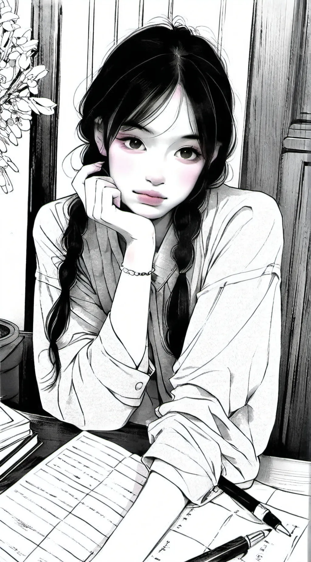 ai character: Amy  background