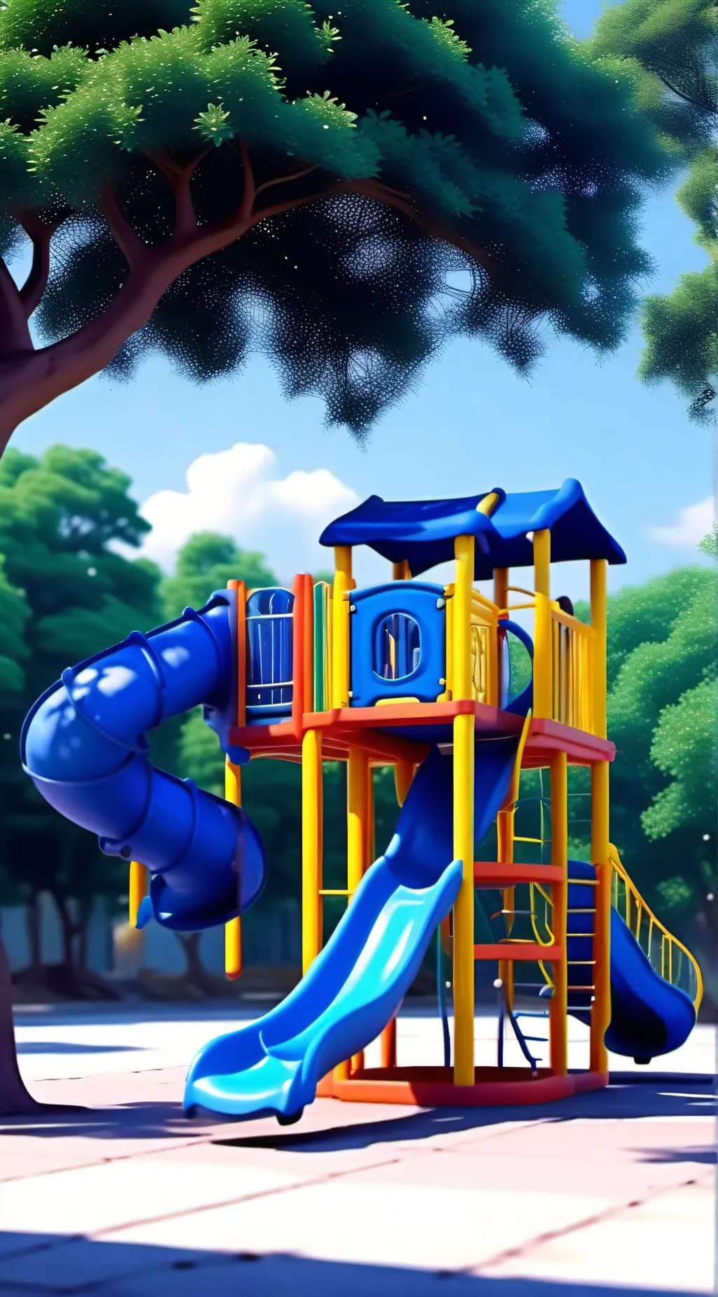 ai character: Playground background