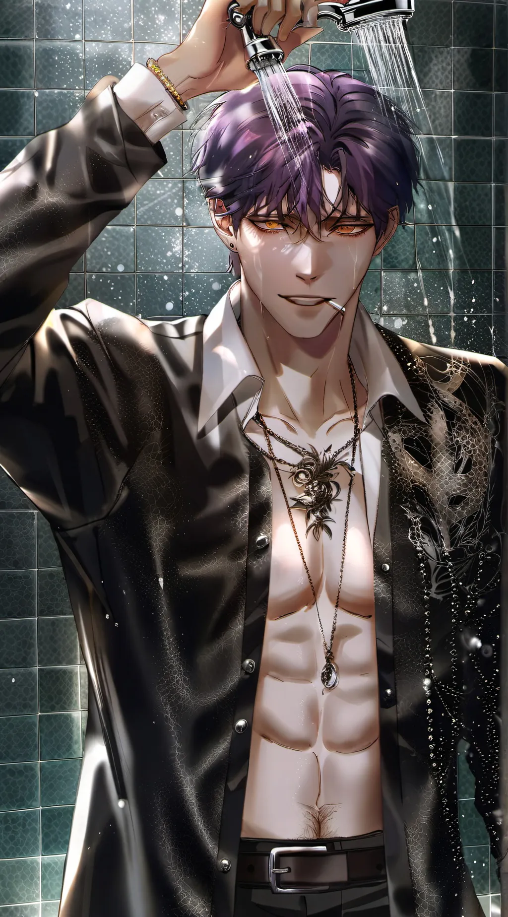 ai character: Leon  background