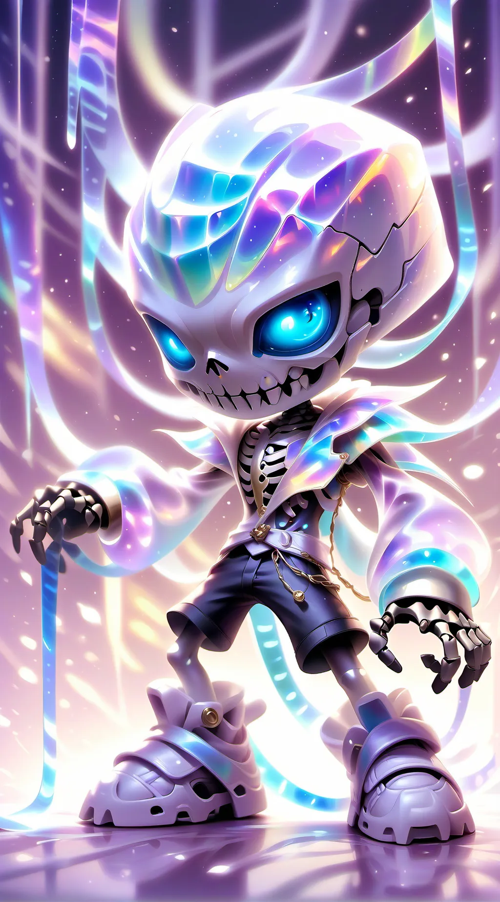 ai character: error404 sans background