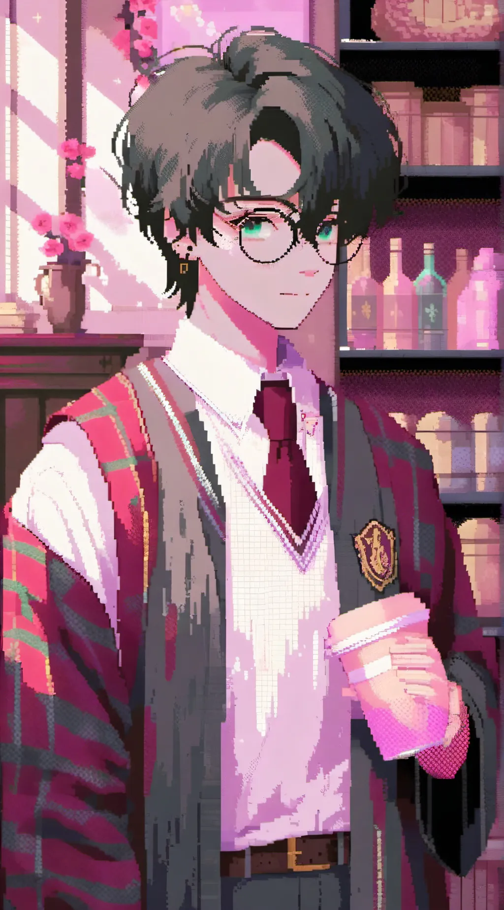 ai character: HP reaction  background
