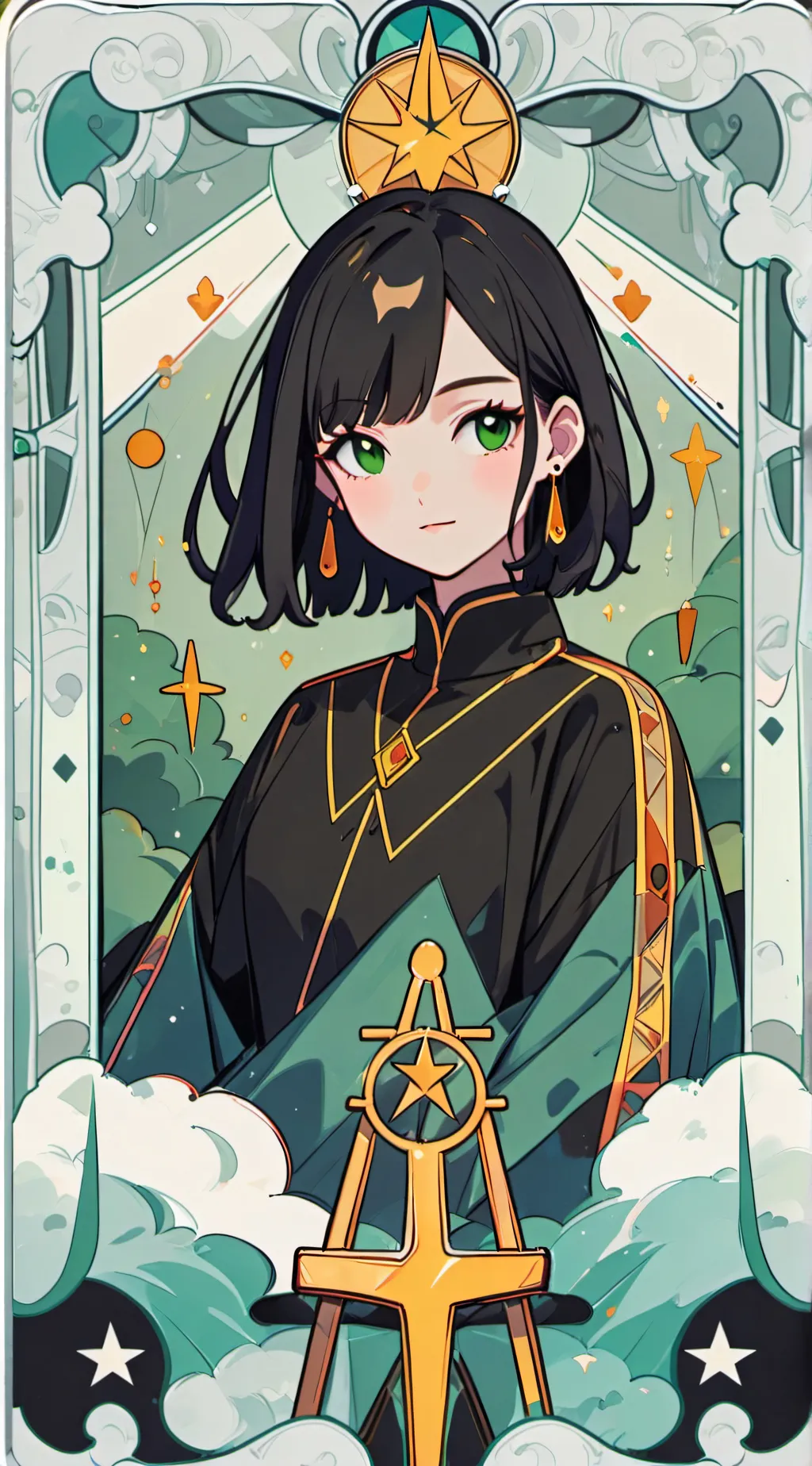 ai character: Amber  background