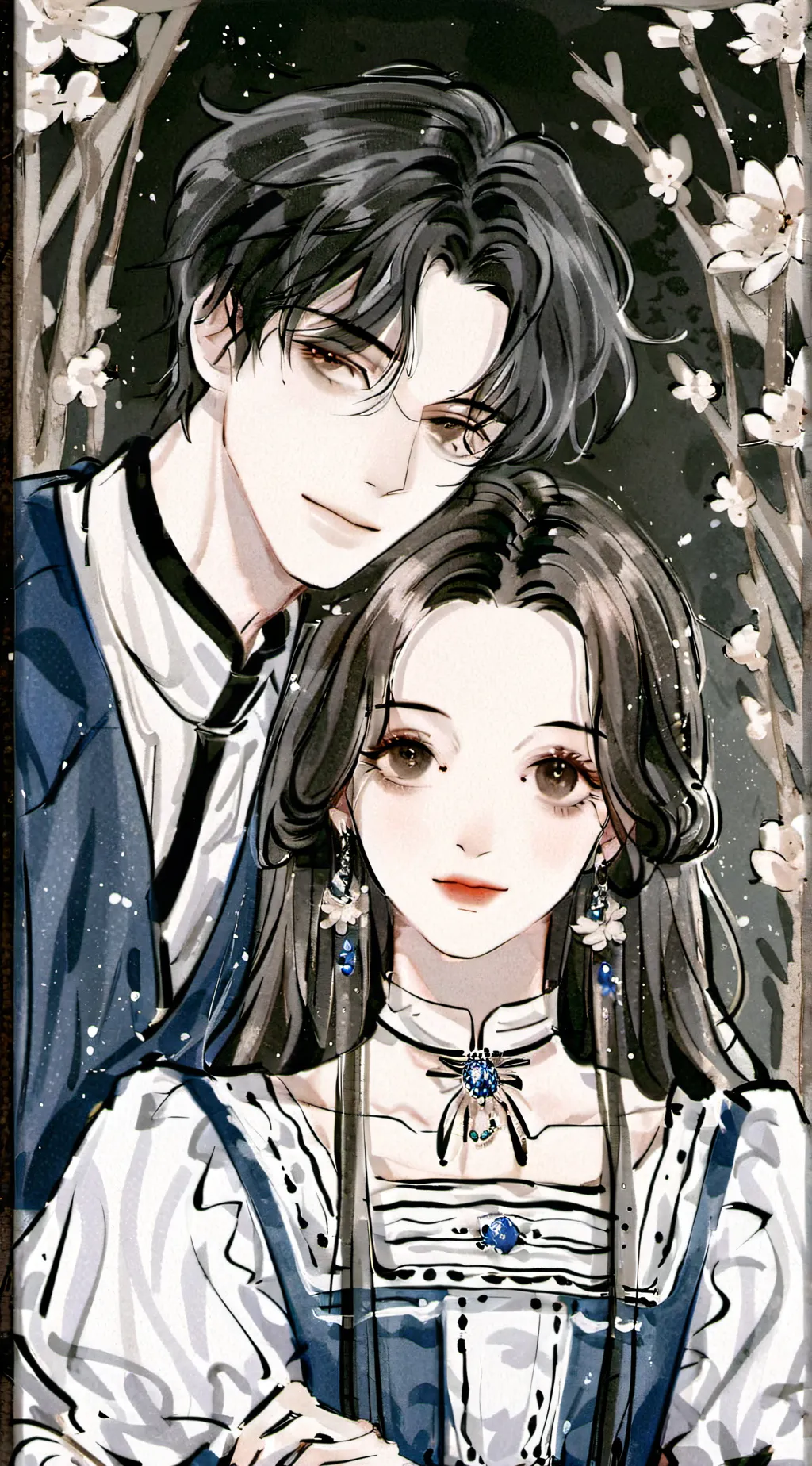 ai character: MELODY AND JADEN background