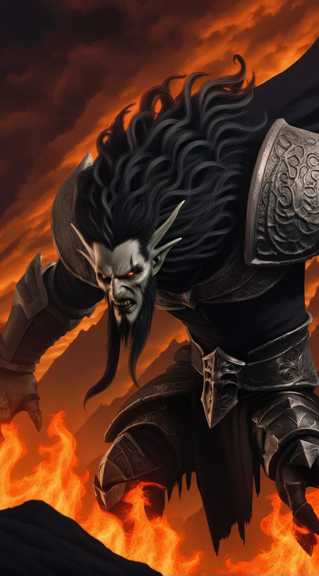 ai character: demon background