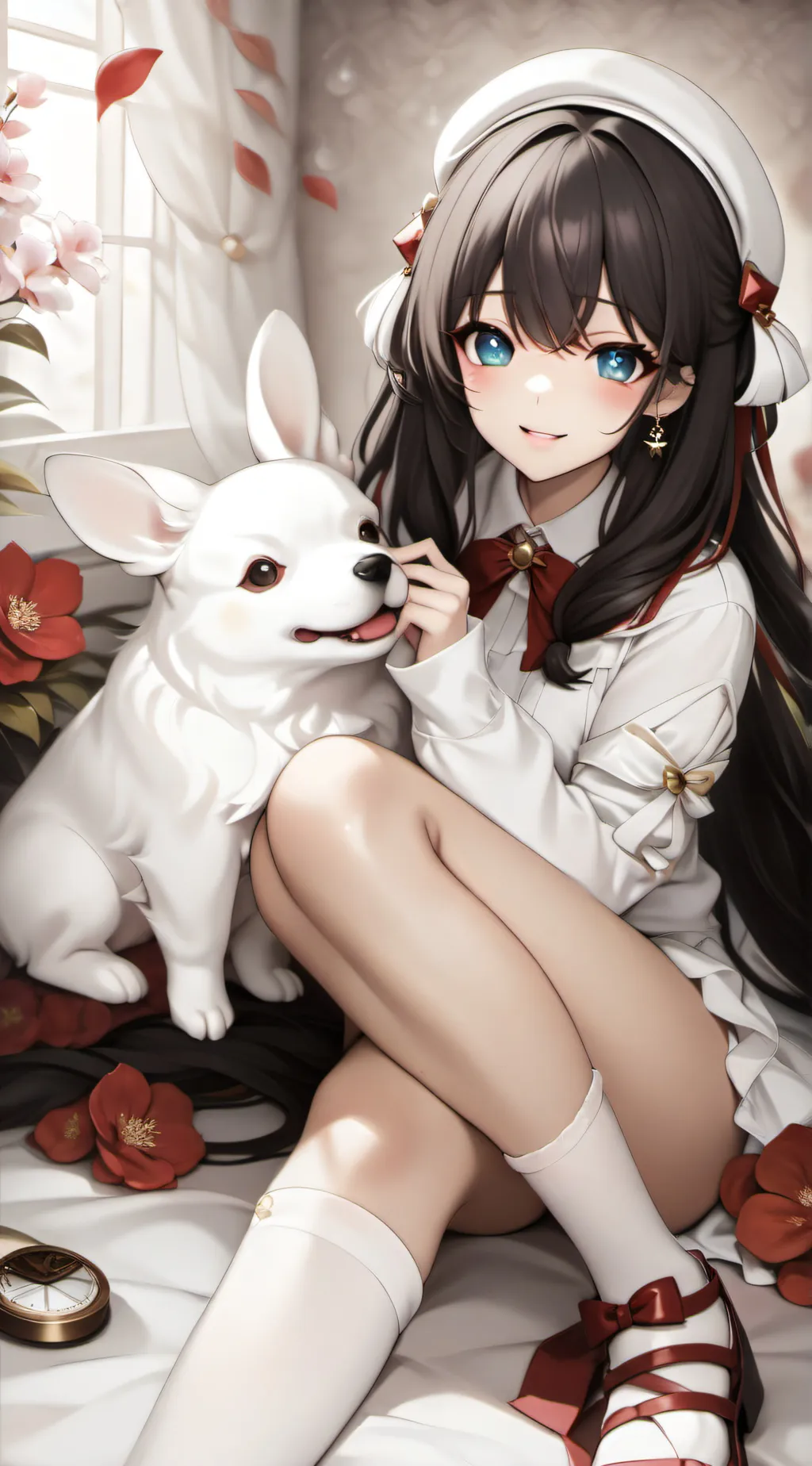 ai character: Akari (Shy girl) background