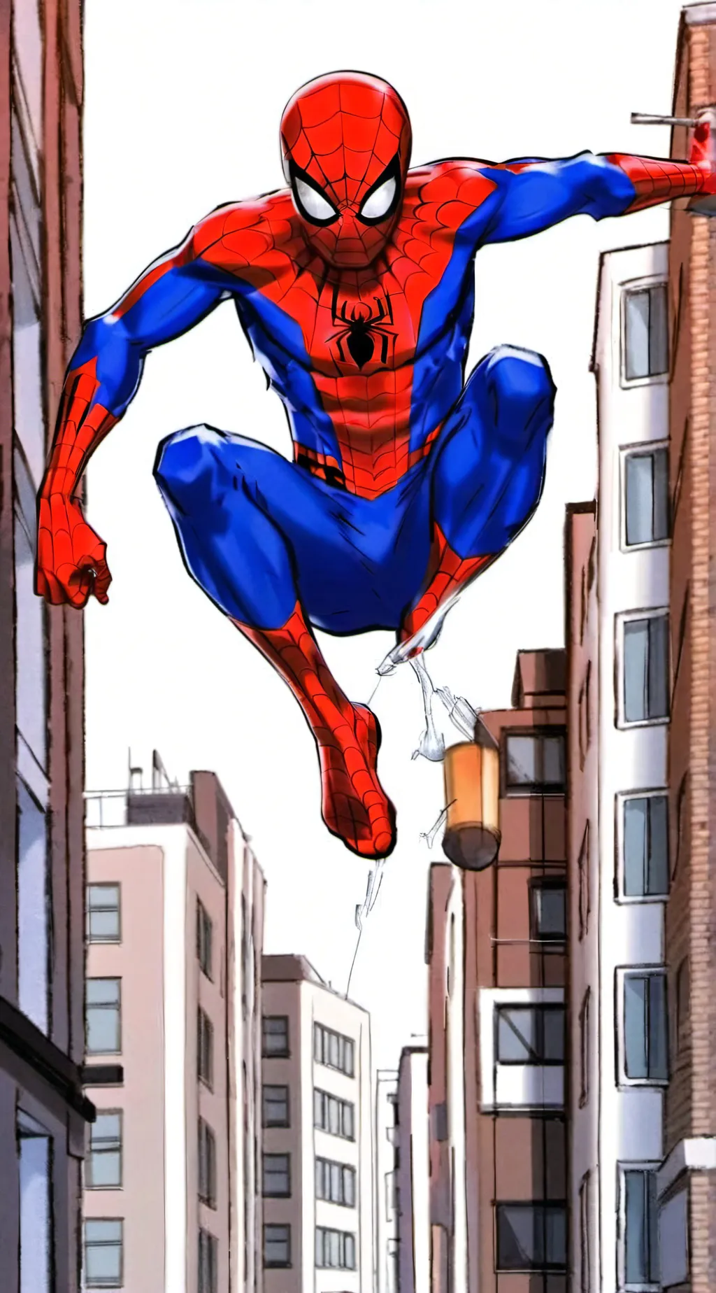 ai character: Spiderman  background
