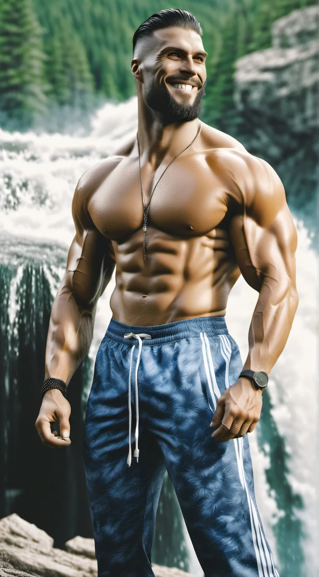 ai character: gigachad background