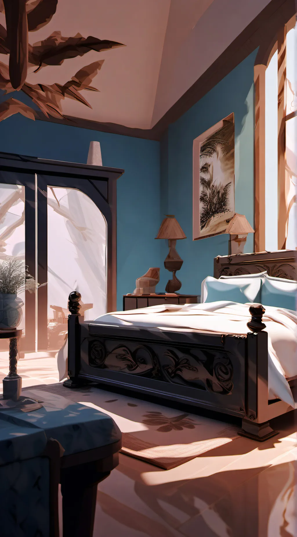 ai character: jjk x cm sleepover background