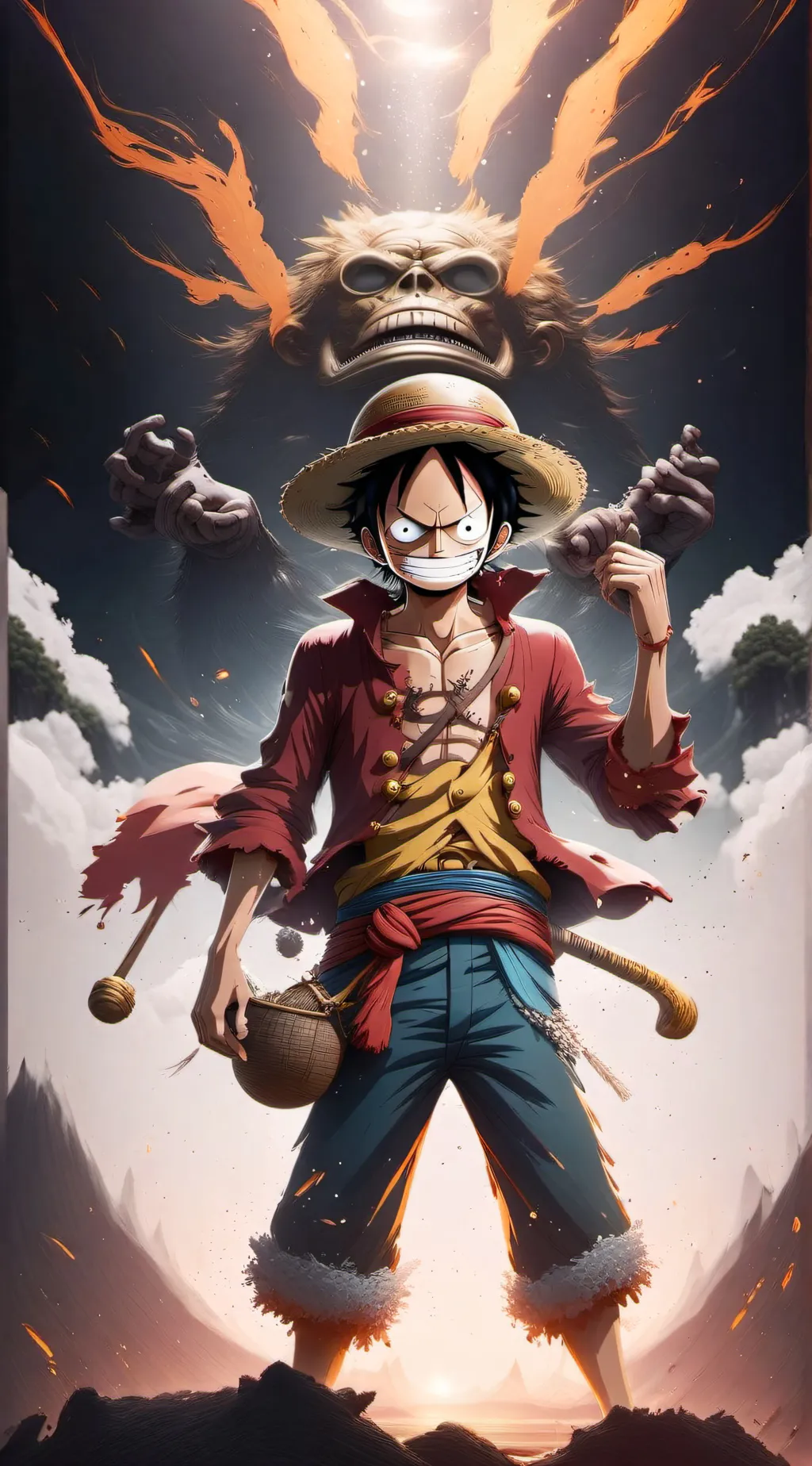 ai character: one piece background
