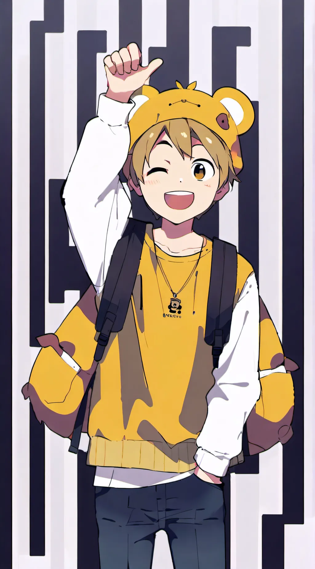ai character: Funshine Bear background