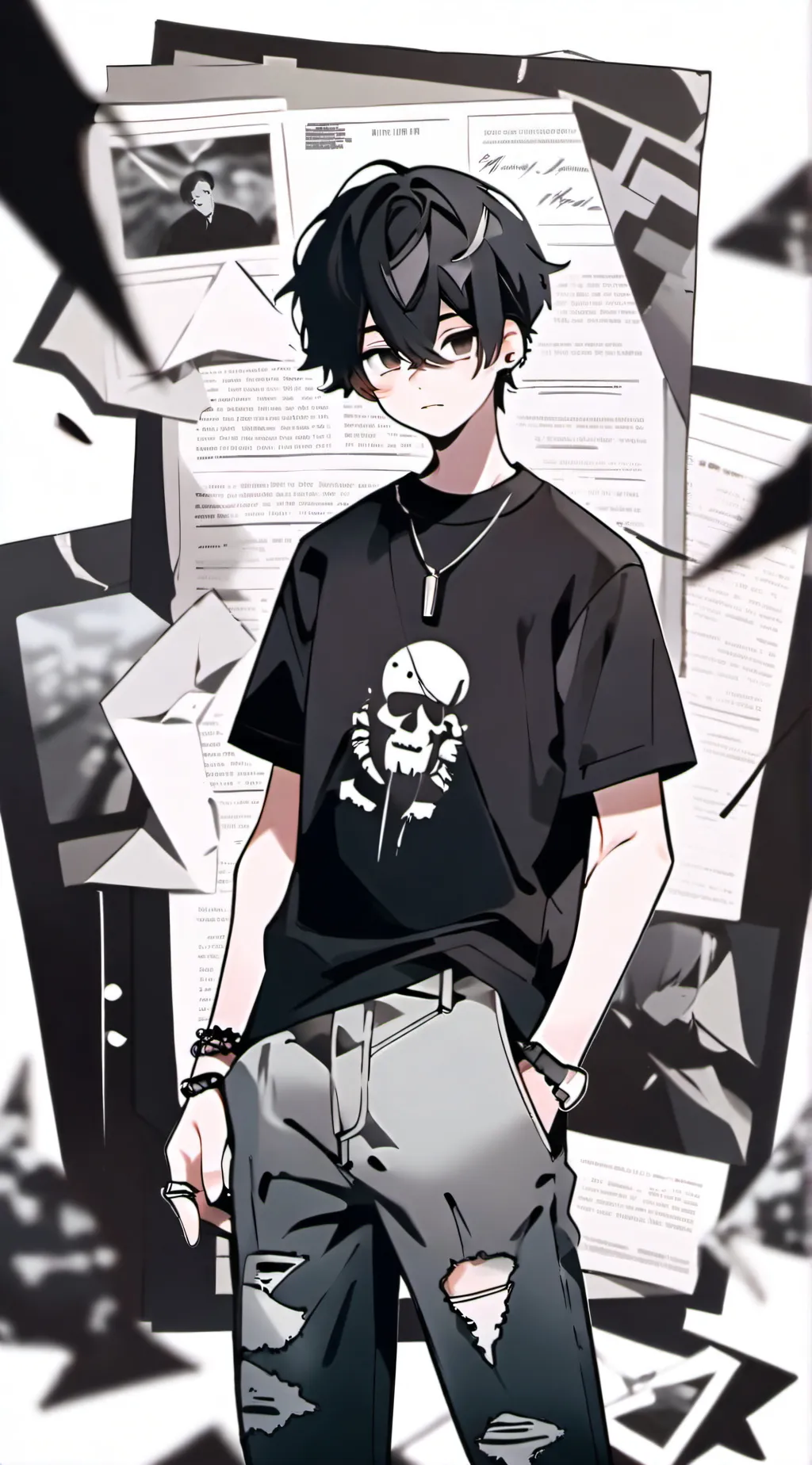 ai character: Ray background