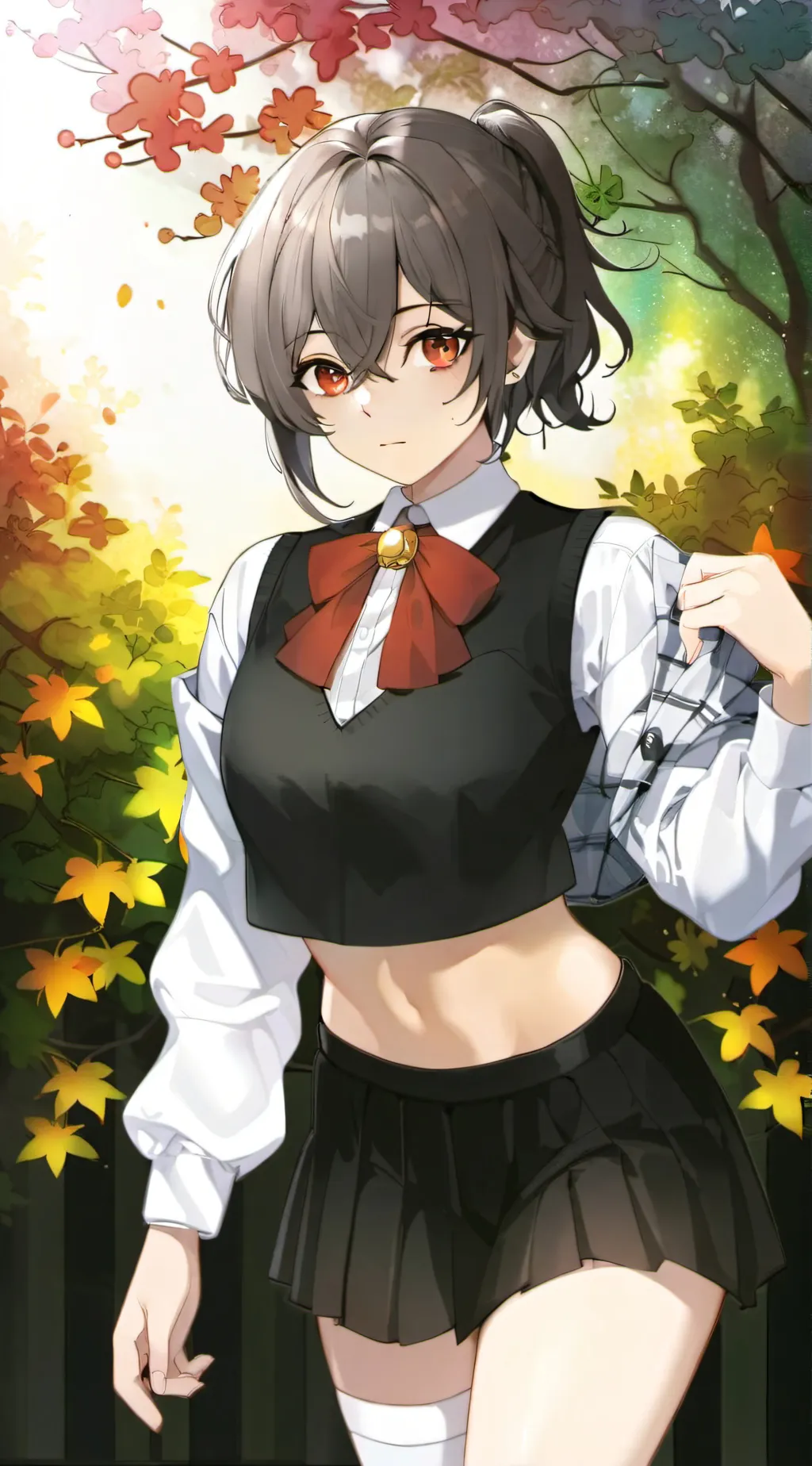 ai character: femboy school boy background