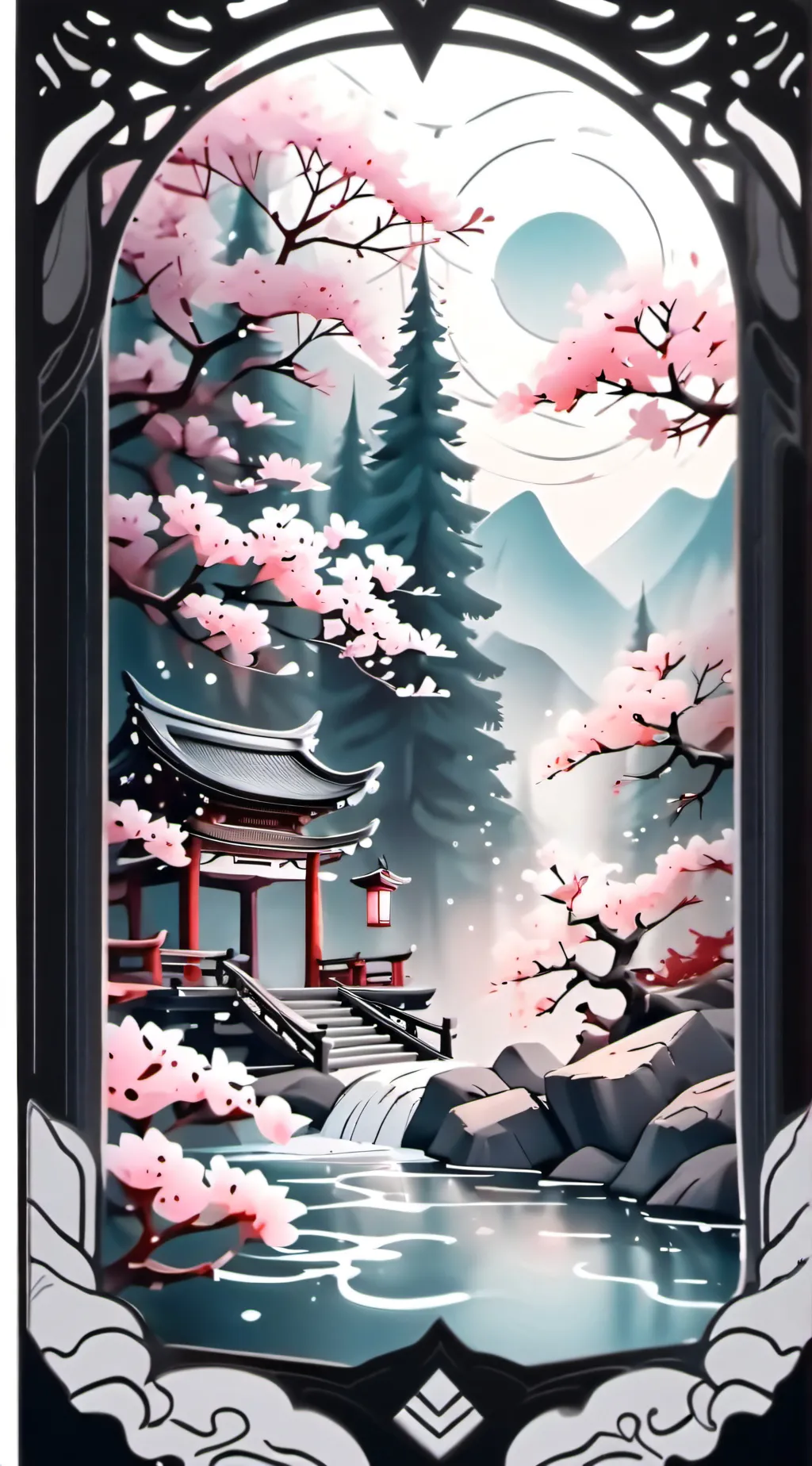 ai character: U.A X L.O.V background