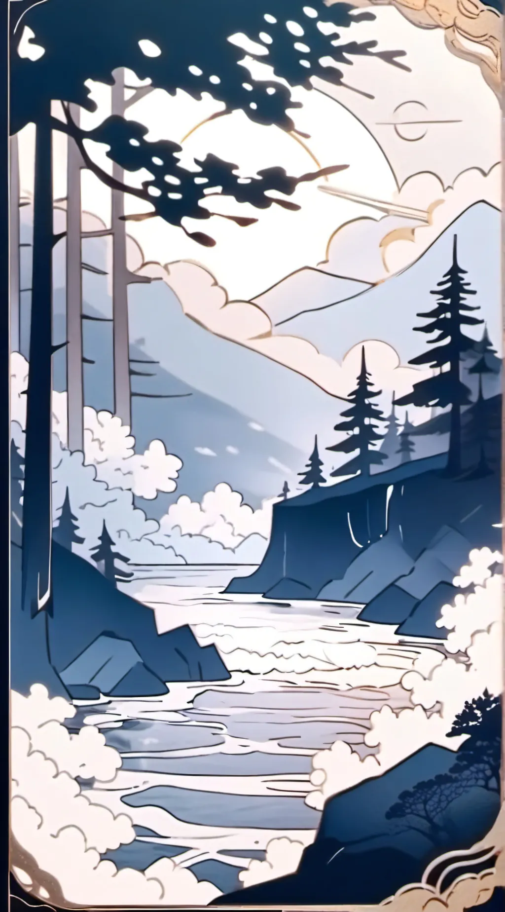 ai character: anime mix  background