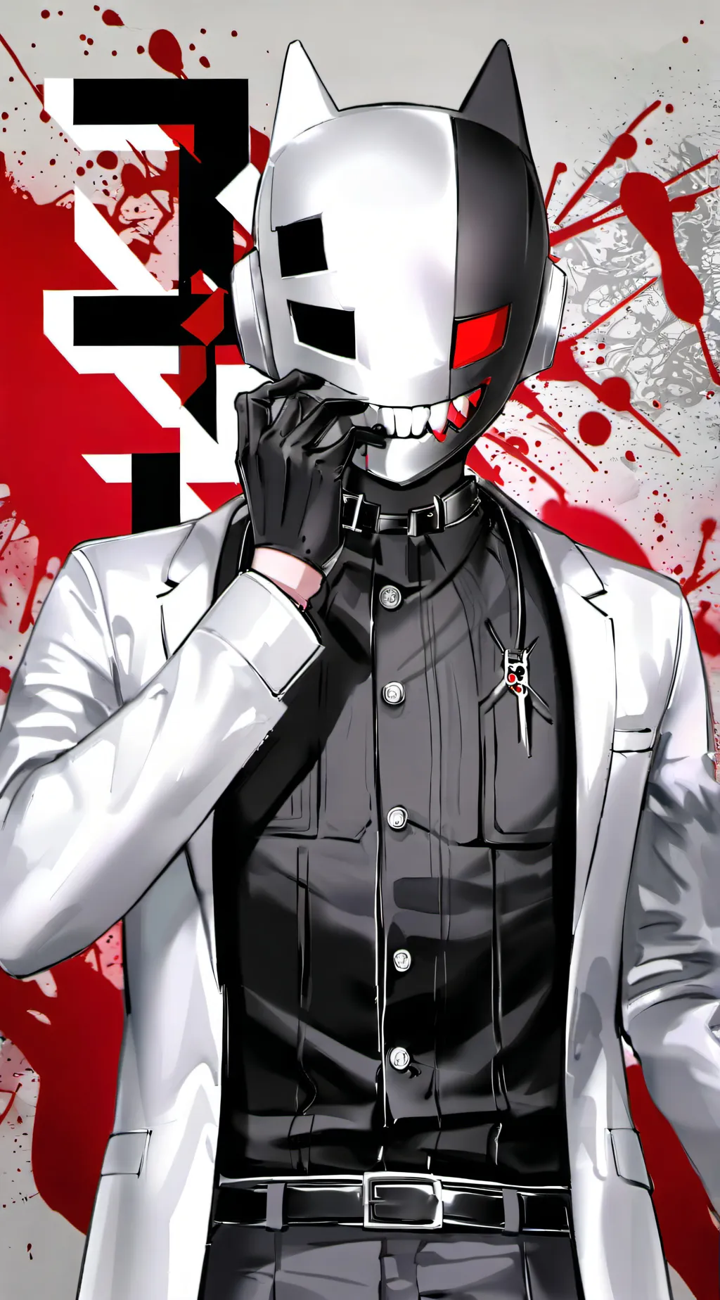 ai character: Warning tv (human) background