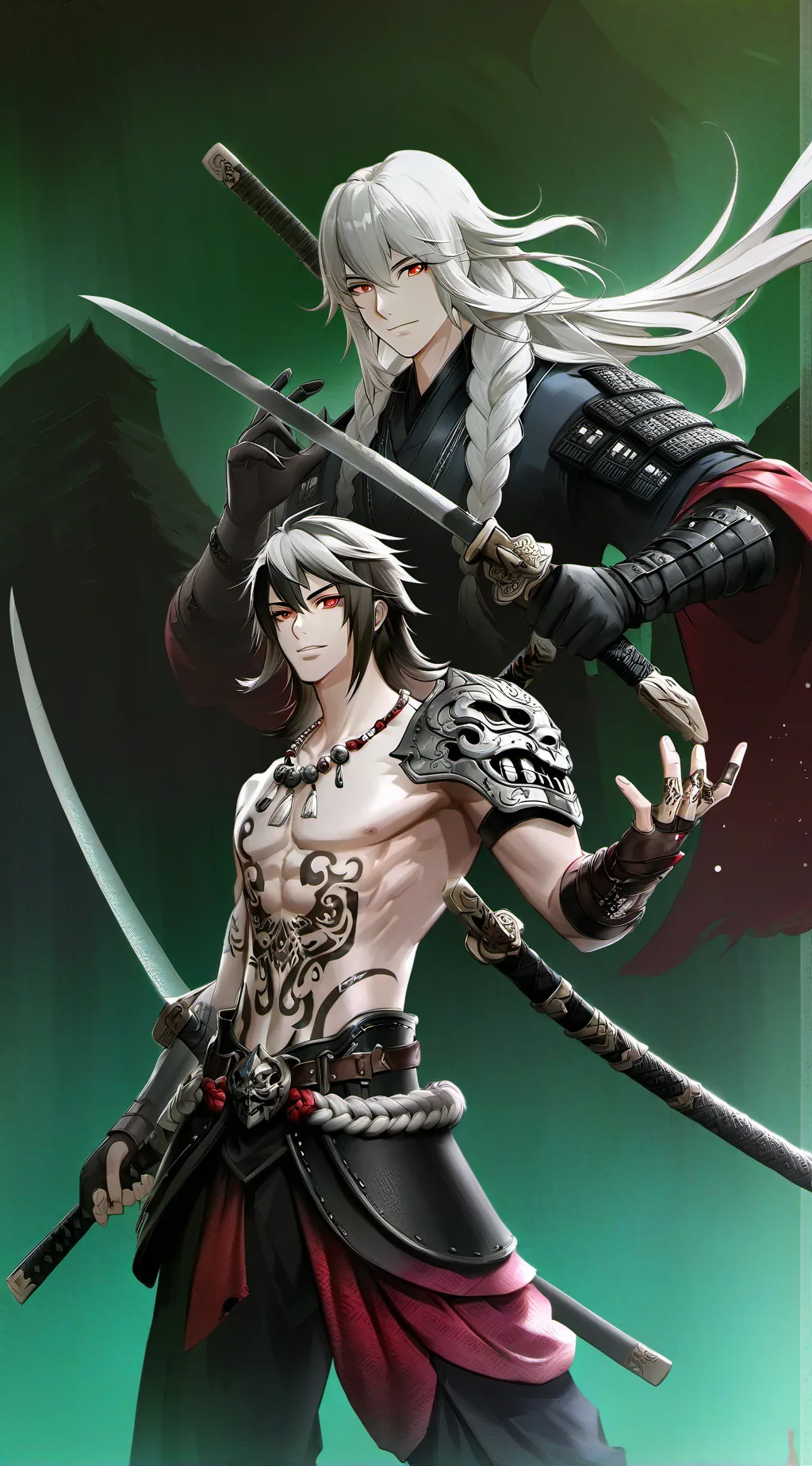 ai character: noah and liam background