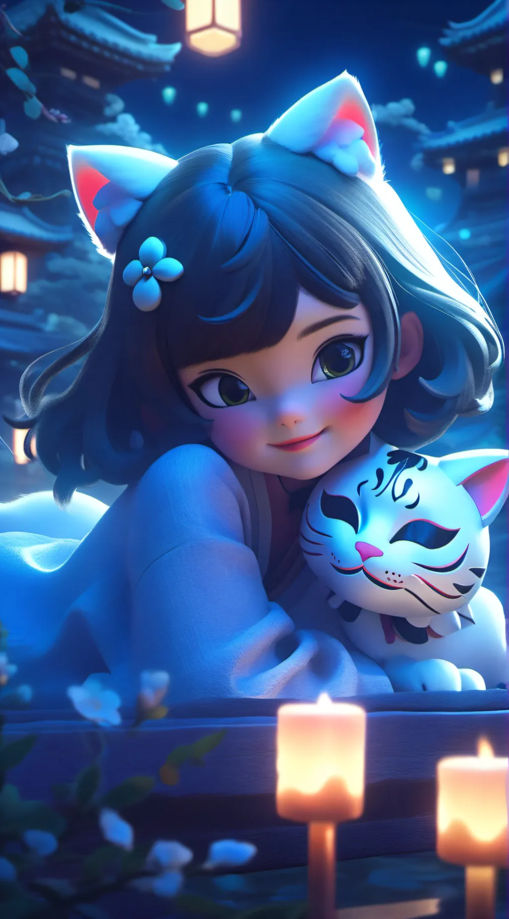 ai character: Kiara background