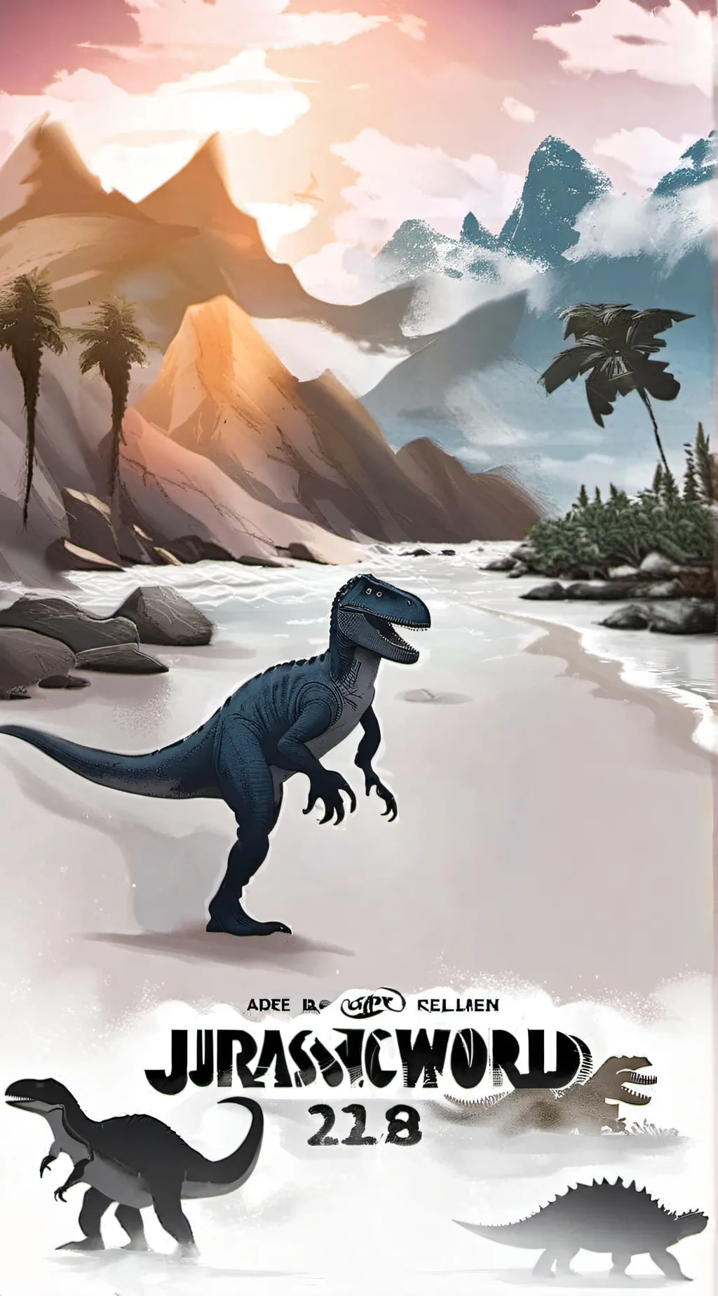 ai character: Jurassic World ￼ background