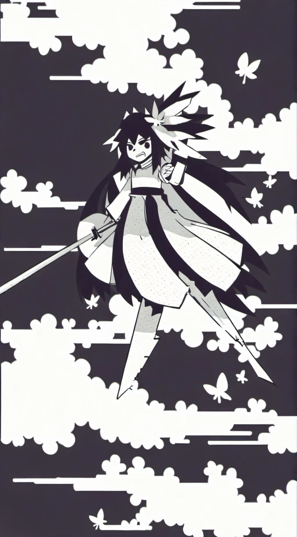 ai character: Miss circle background