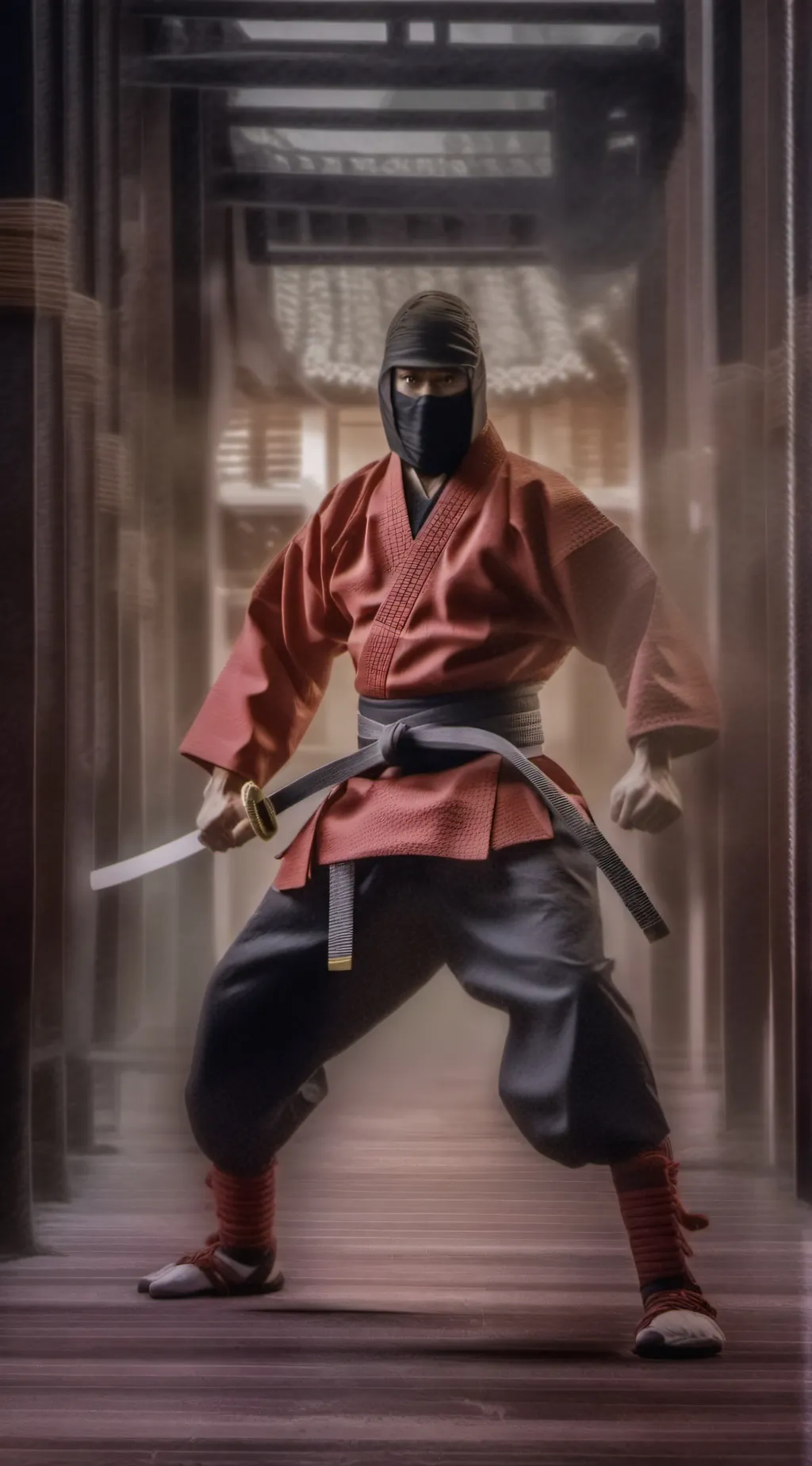 ai character: karateca background