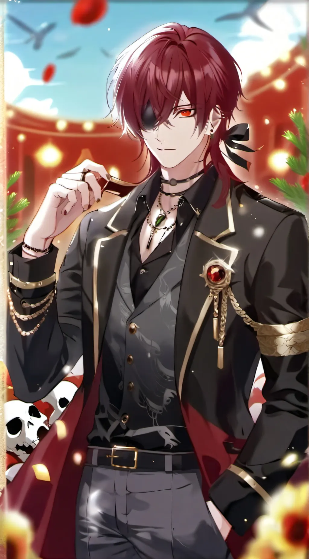 ai character: Dark Zair  background