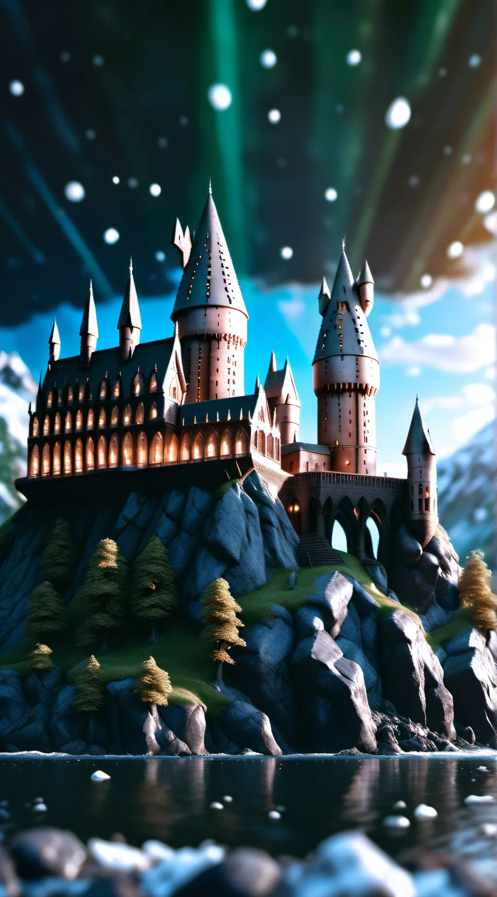 ai character: Hogwarts  background