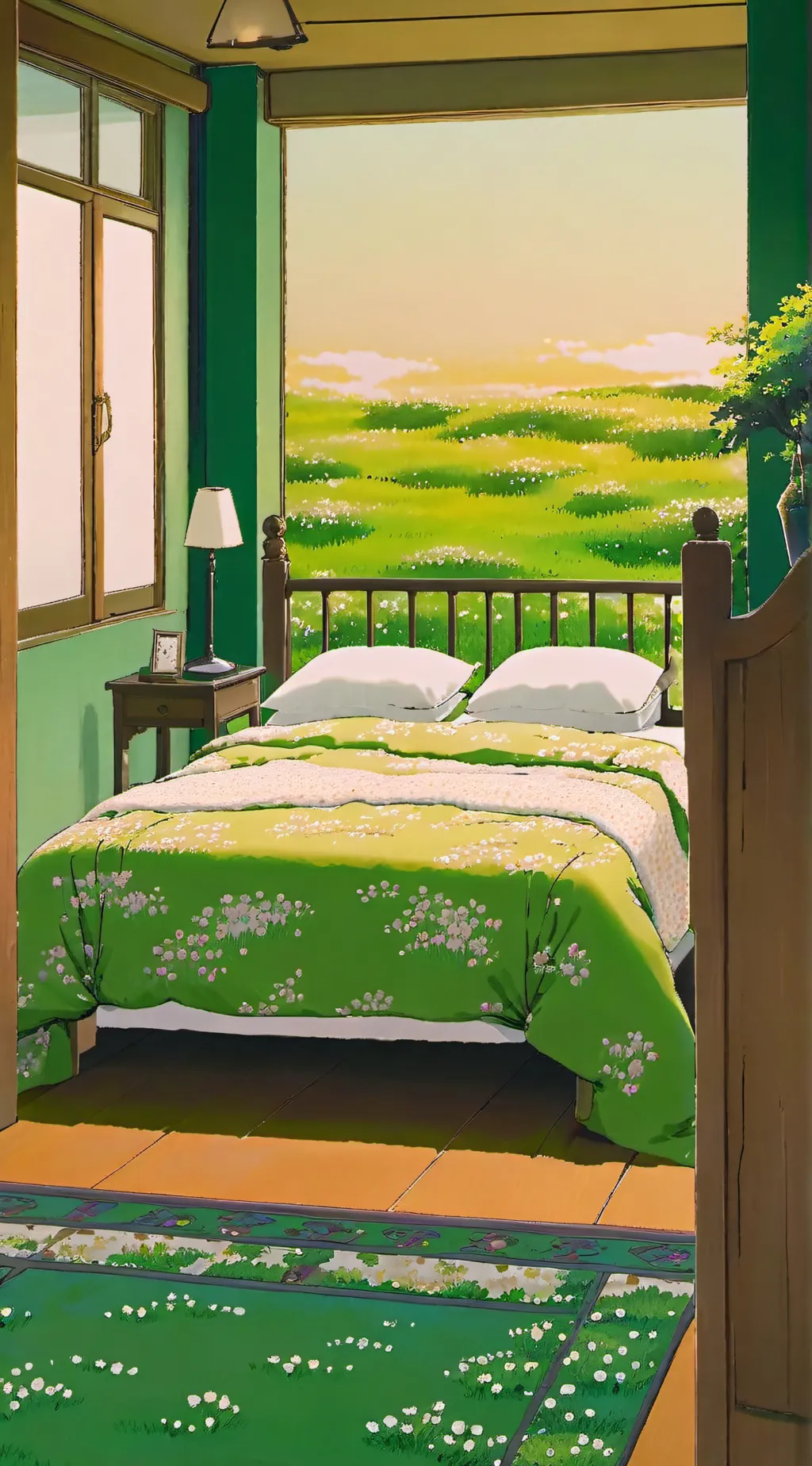 ai character: sleep over of c background