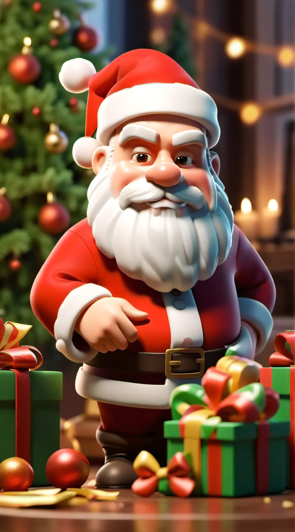 ai character: santa 😡 background