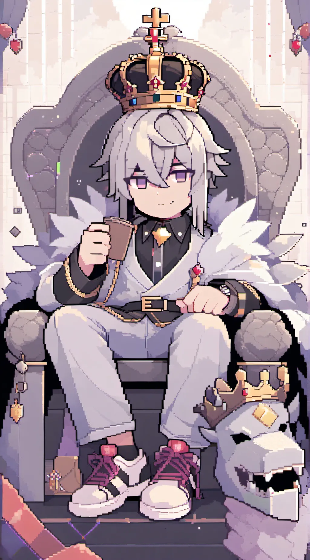 ai character: Robloxian king 2 background