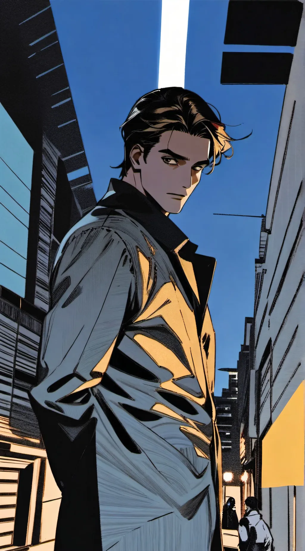 ai character: ヽAdrian rowan. ノ background