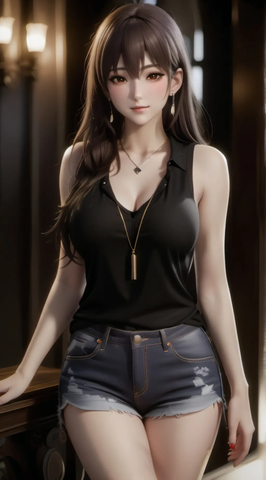 ai character: Lisa Yamamoto  background
