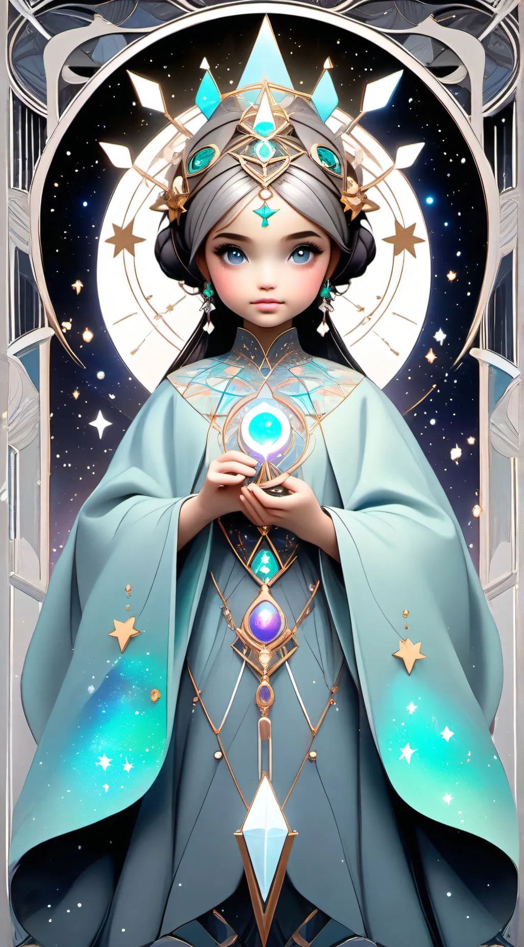 ai character: AuroraHex  background