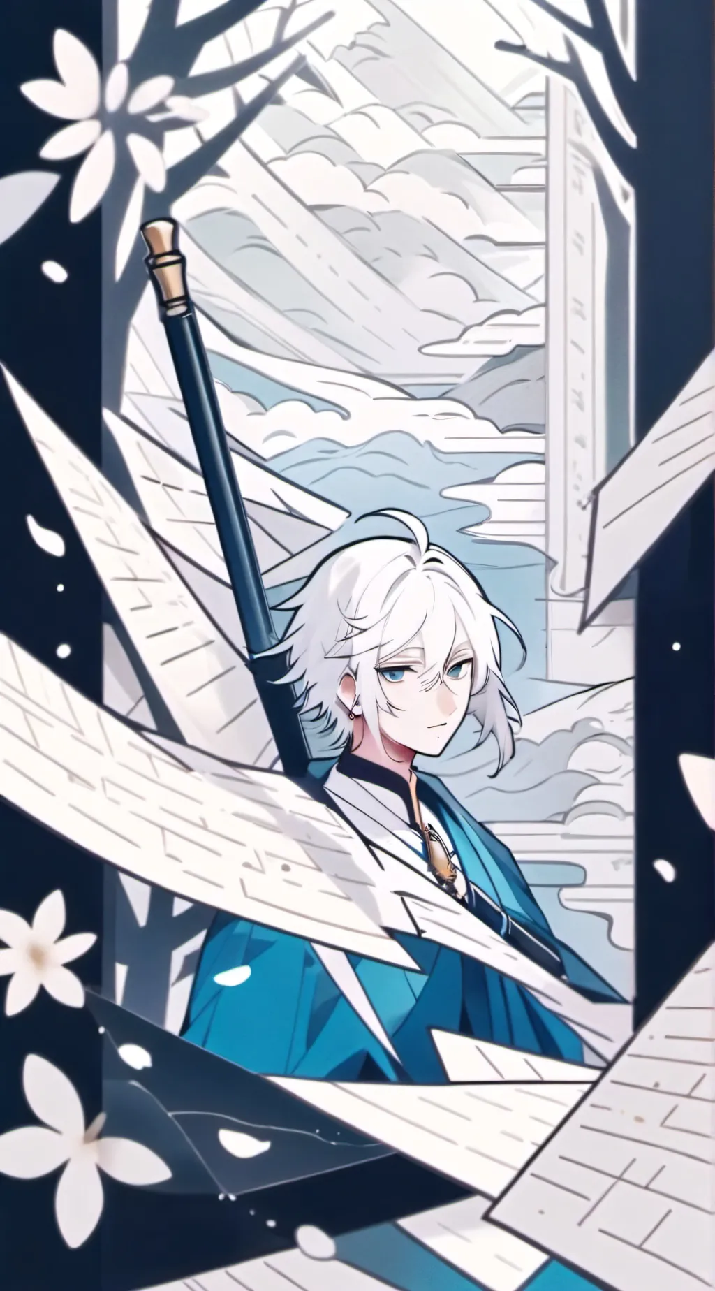 ai character: Nishikata background