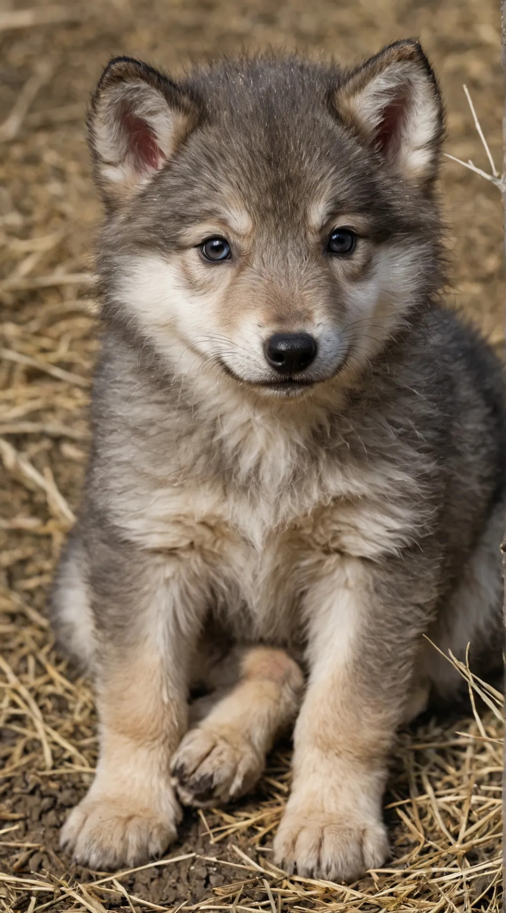 ai character: wolf pup background