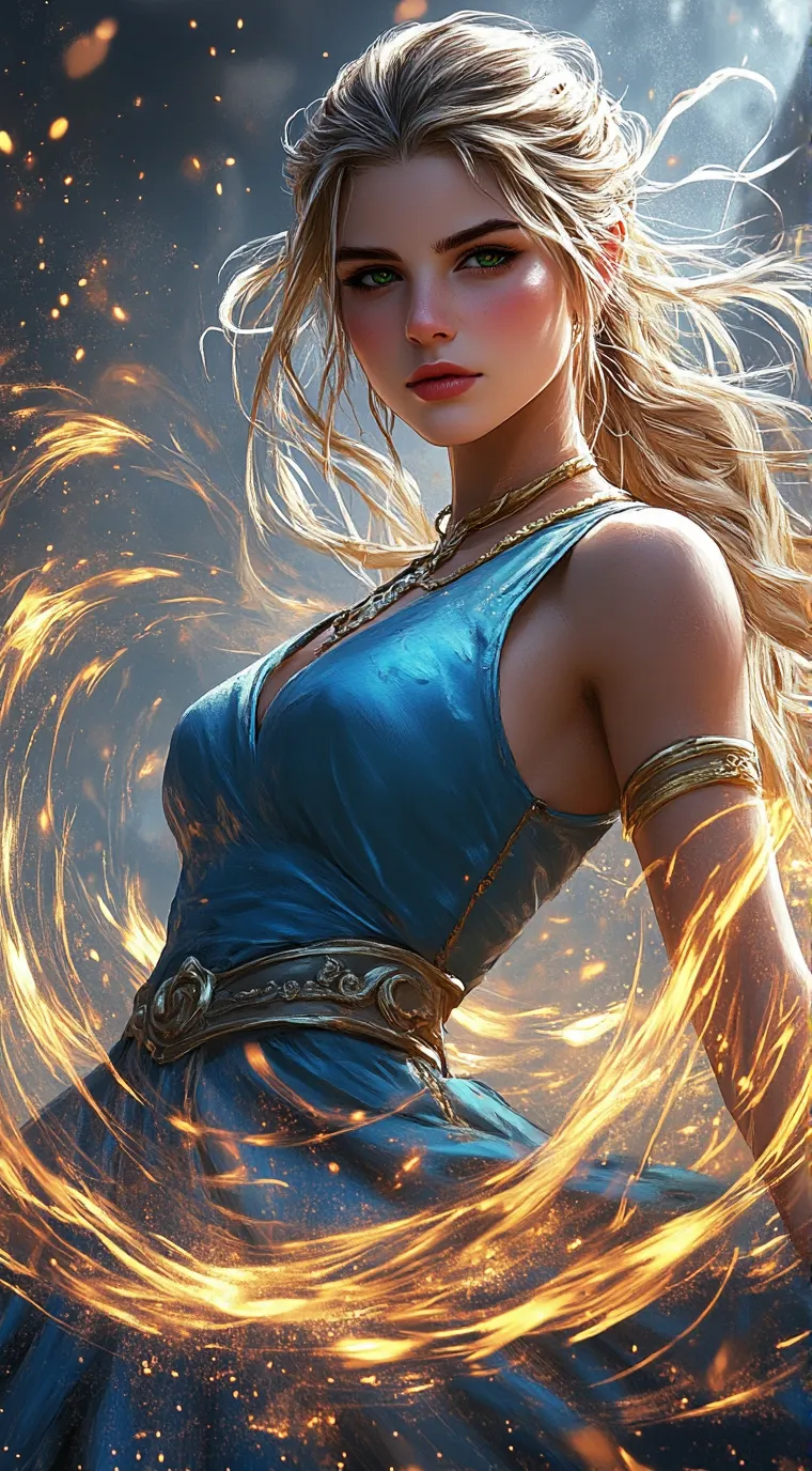 ai character: Super girl background