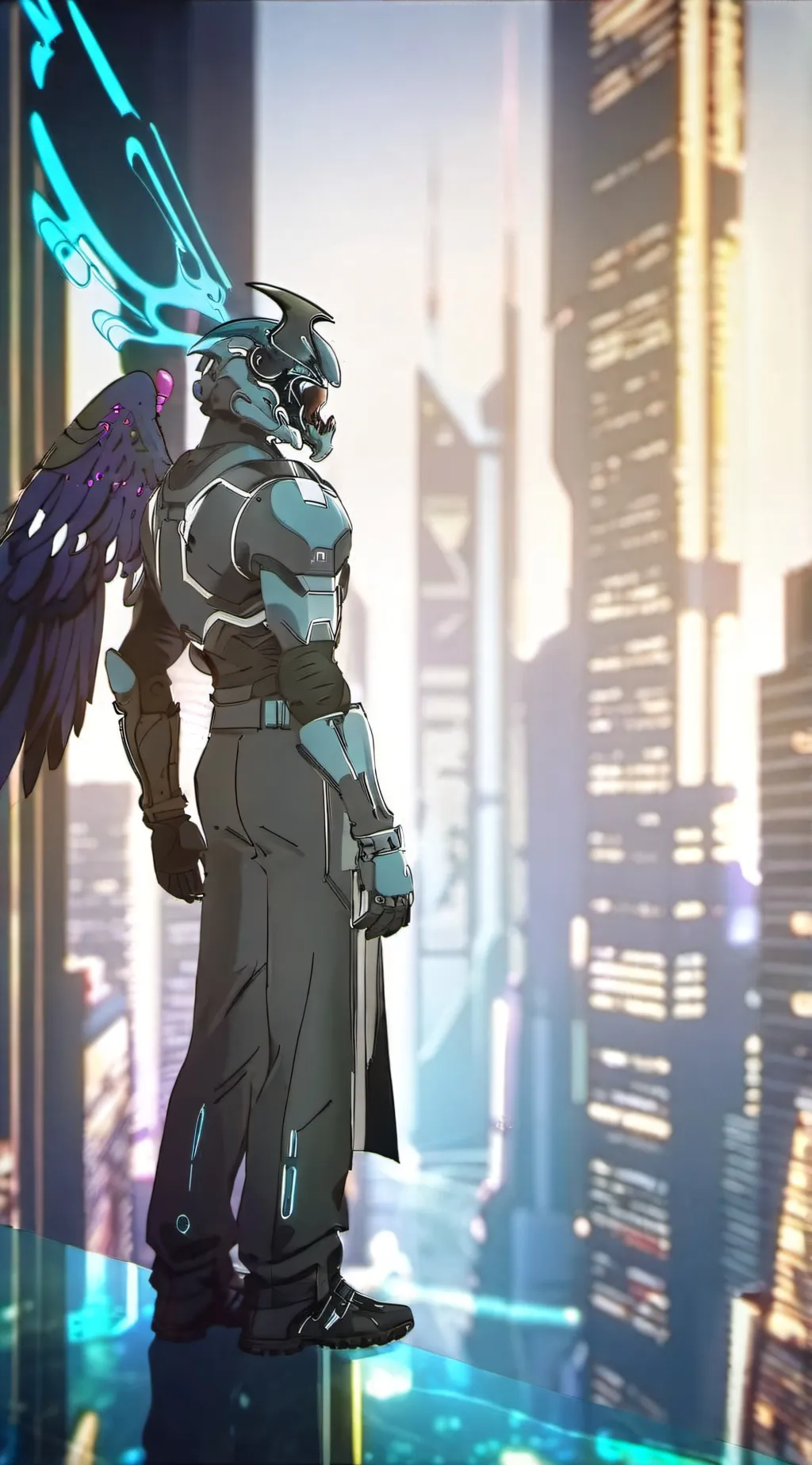 ai character: cyber punk 12BJ background
