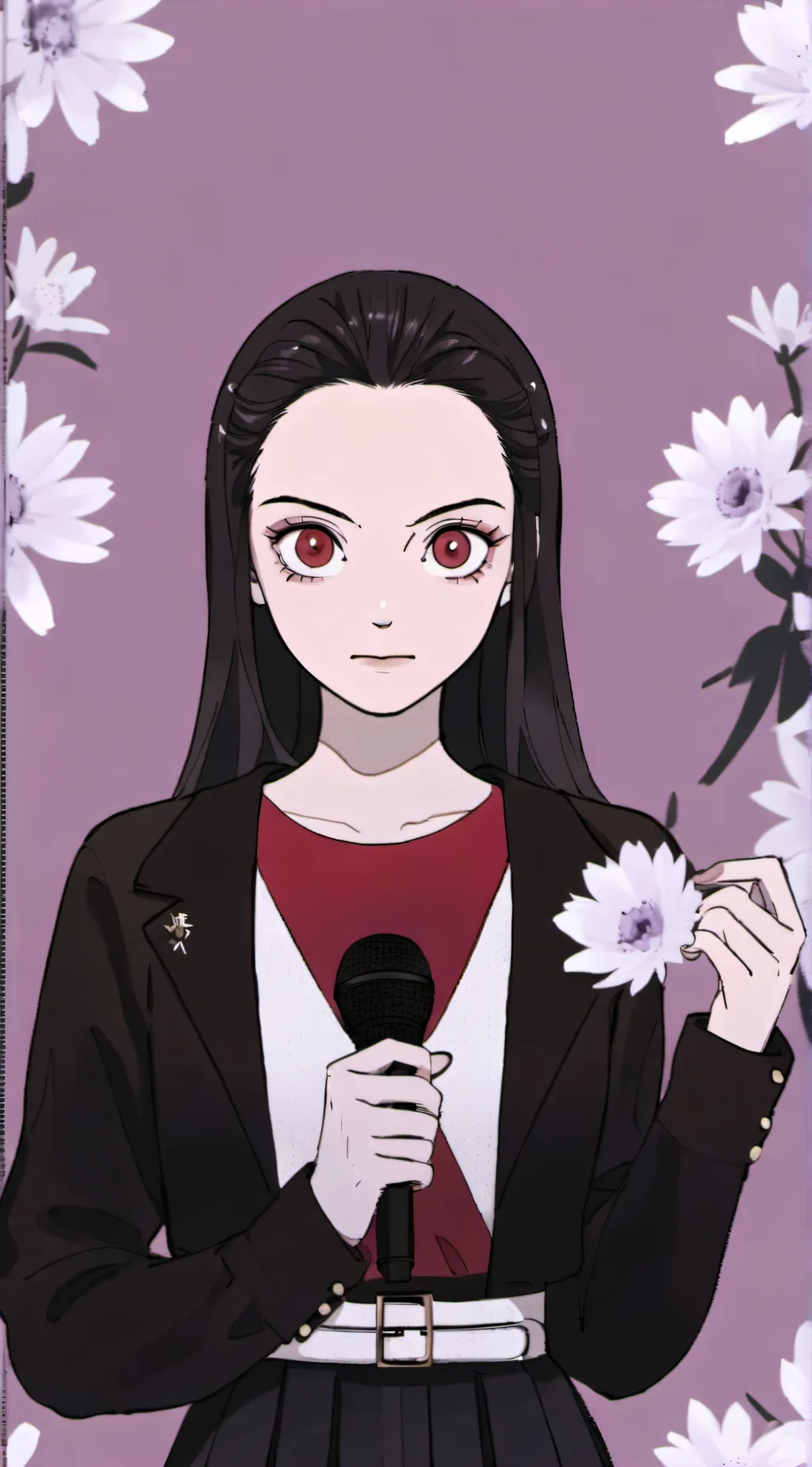 ai character: Nezuko background