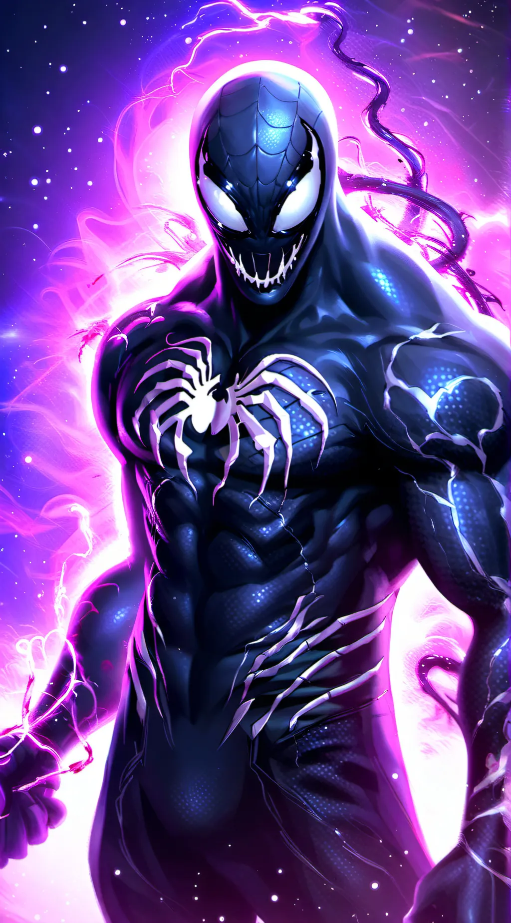 ai character: venom . eddie broc background