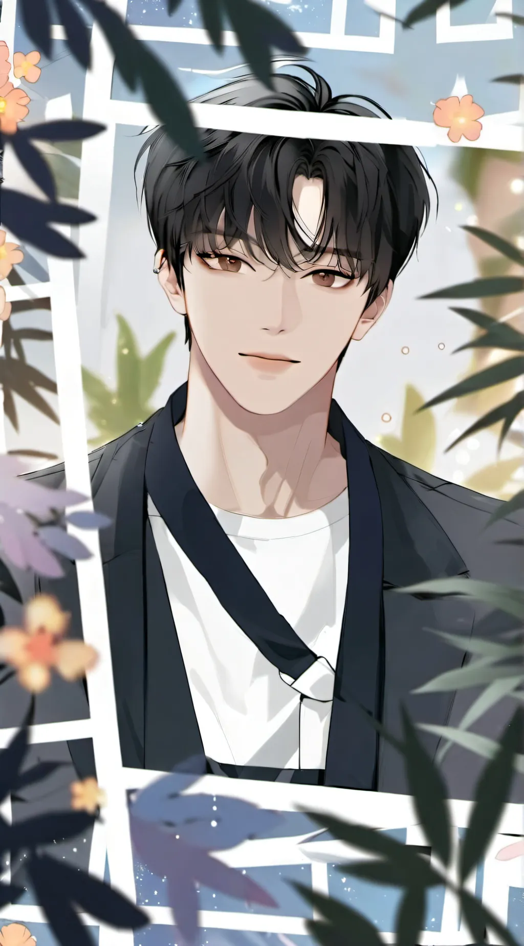 ai character: Park Seonwoo  background