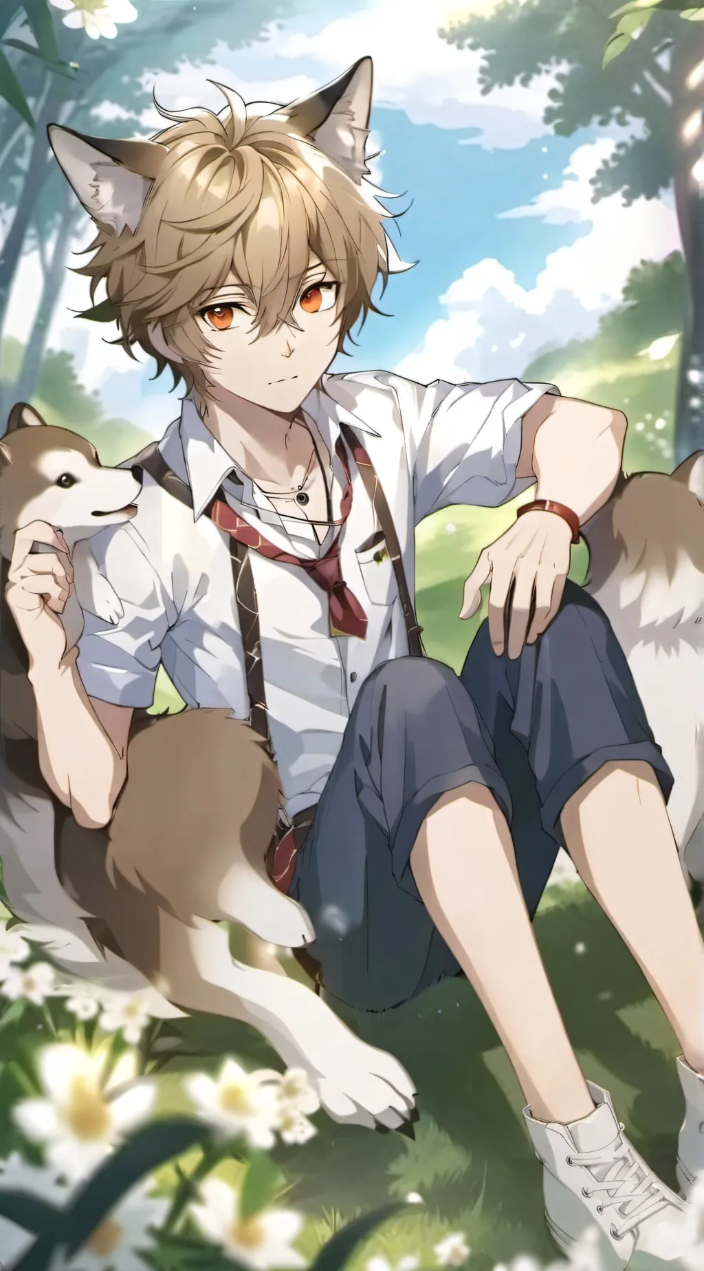 ai character: leo background
