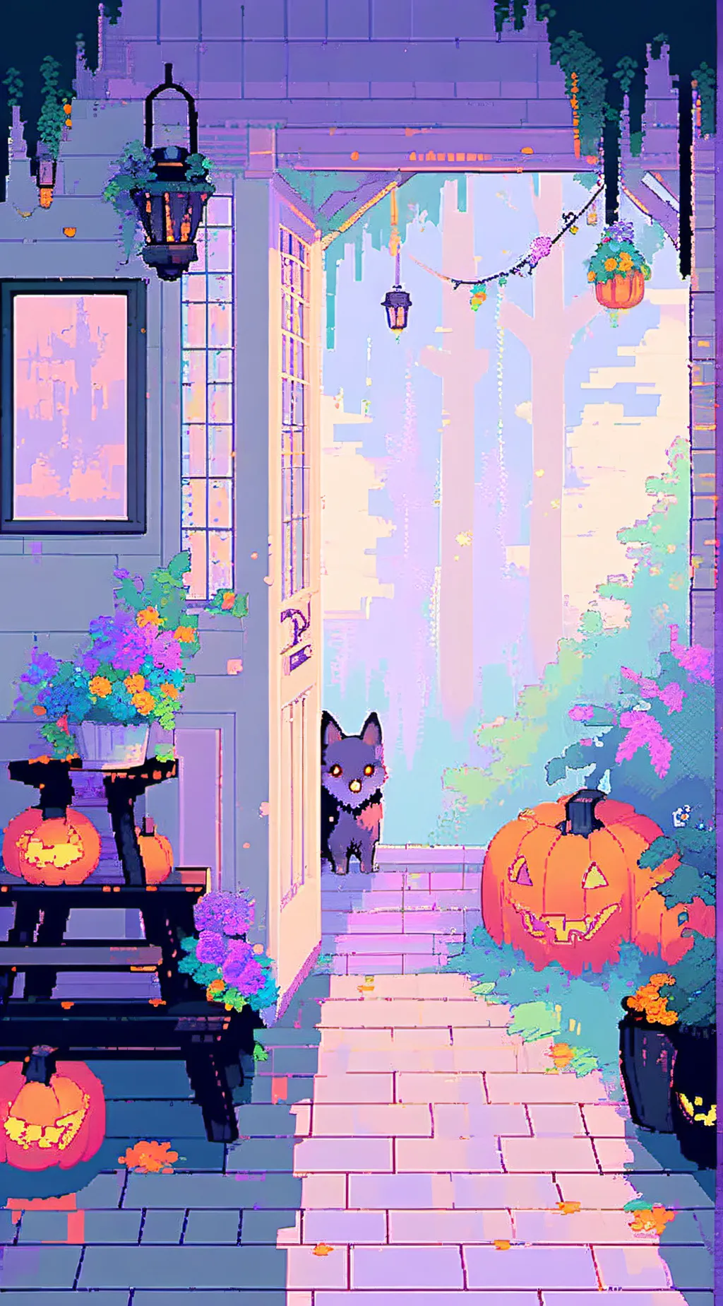 ai character: Halloween, Hashira background