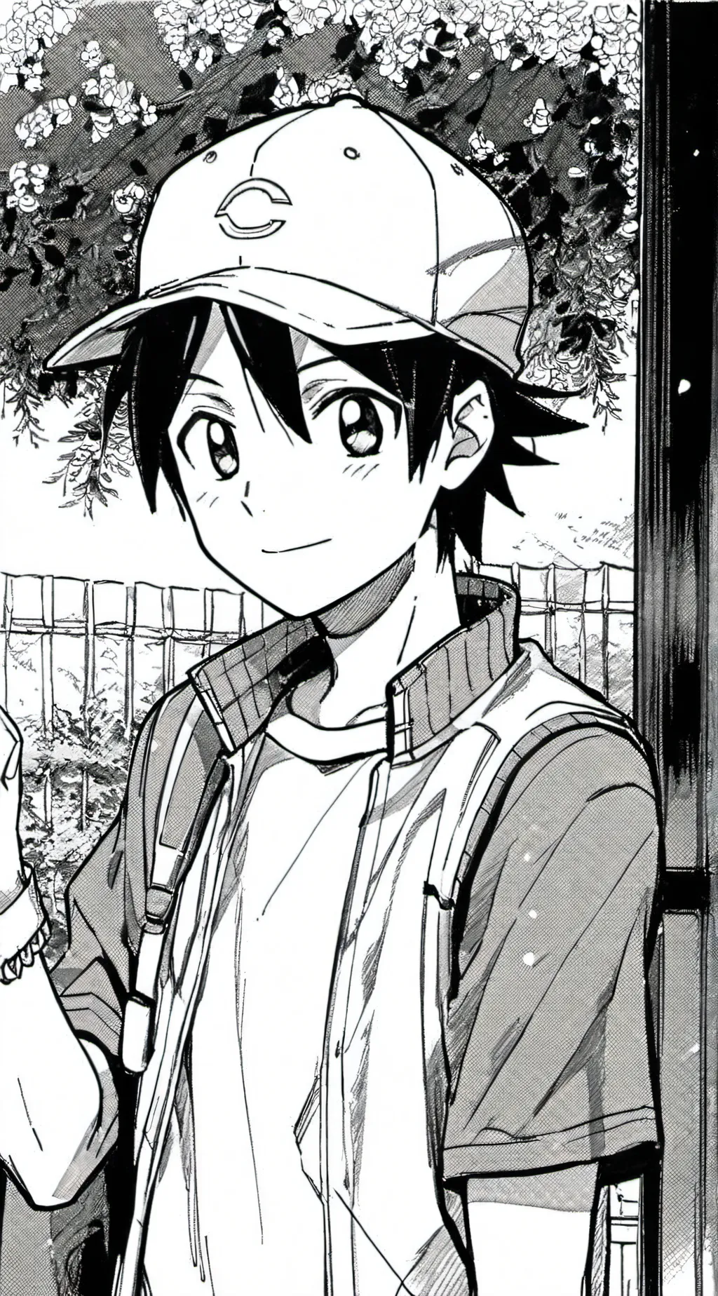 ai character: Ash Ketchum  background