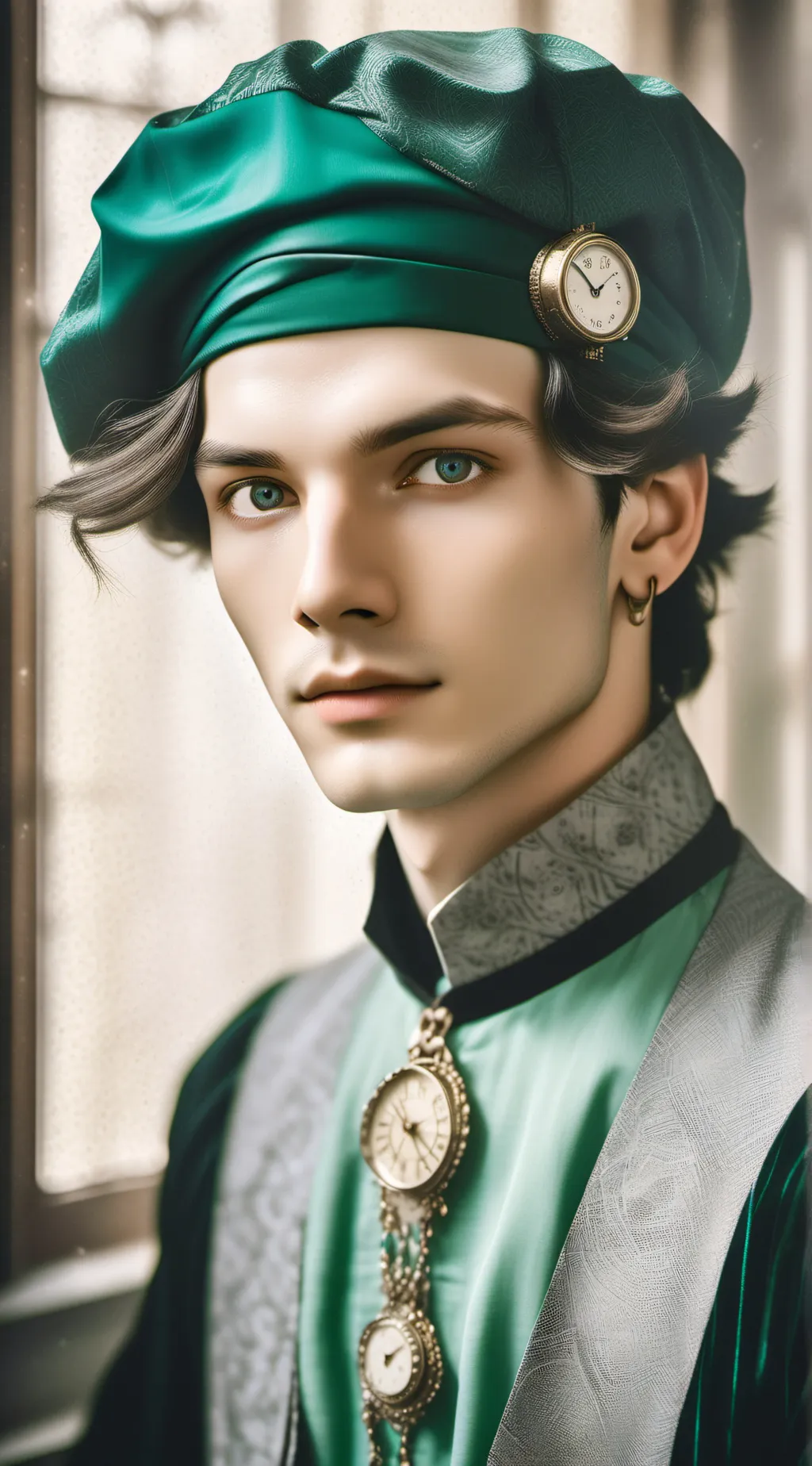 ai character: Ezra The Timeless background