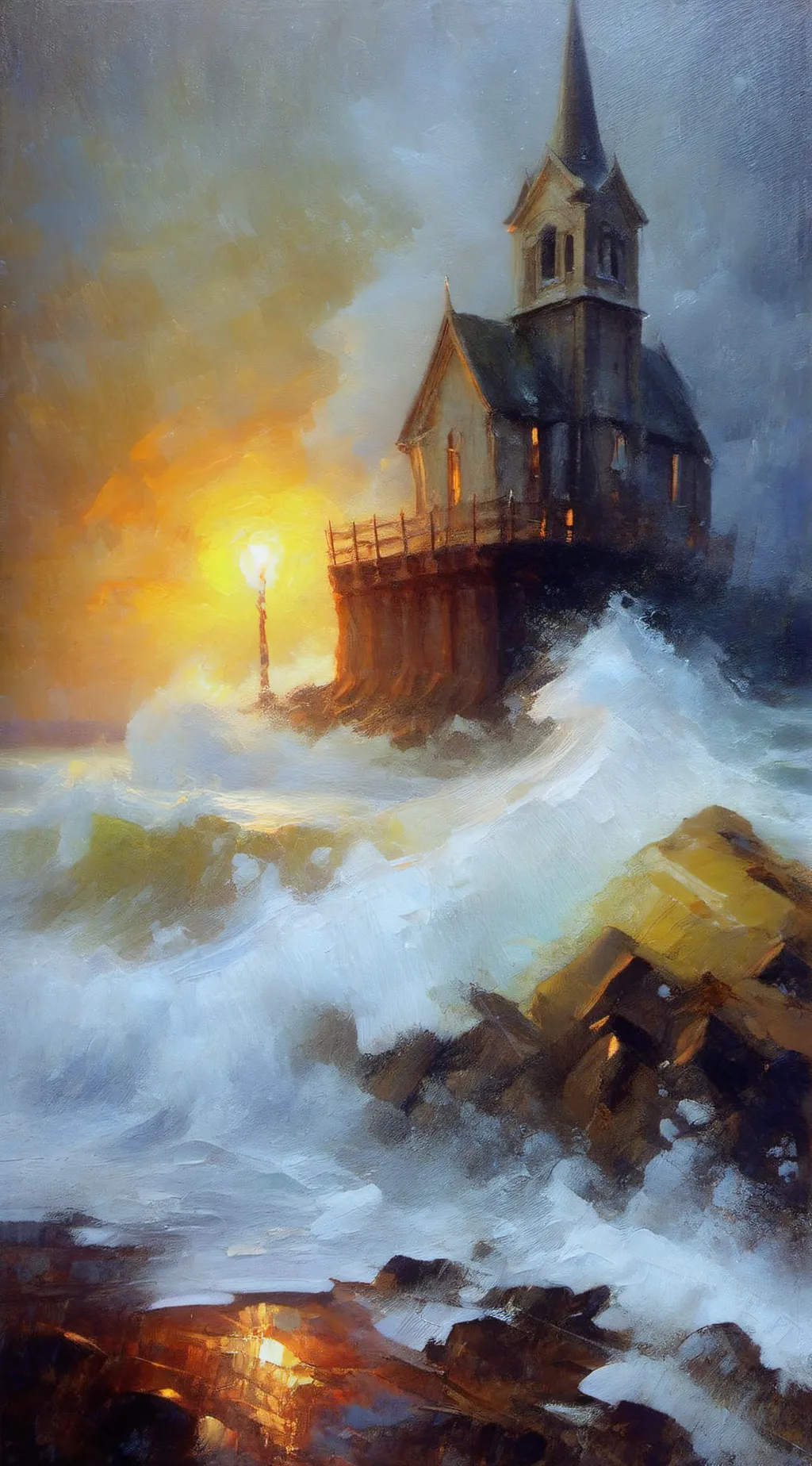 ai character: stormy night  background