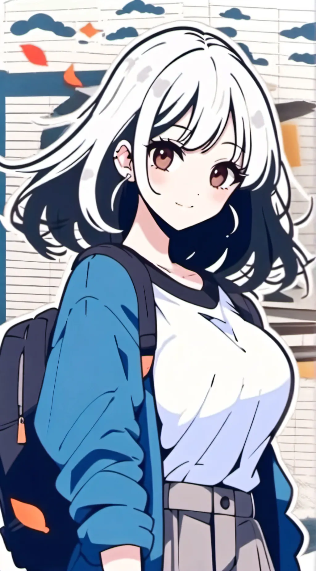 ai character: Юзи background