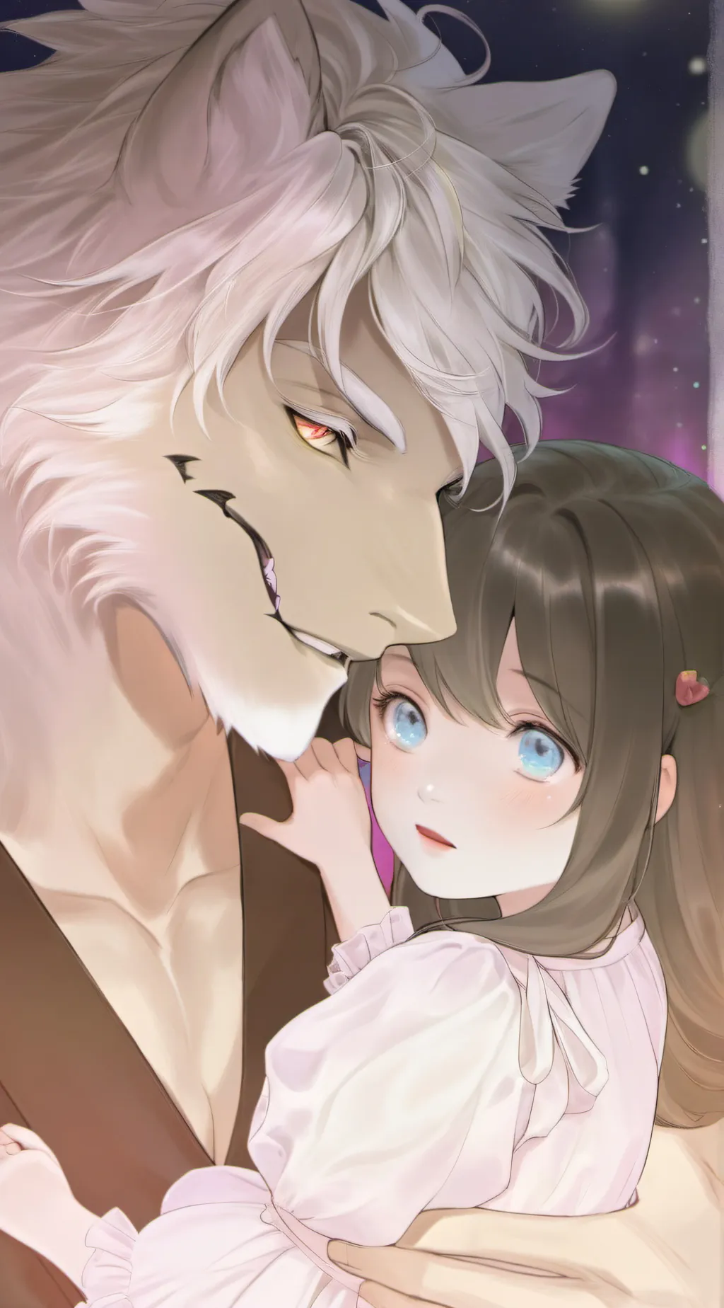 ai character: werewolf dad background