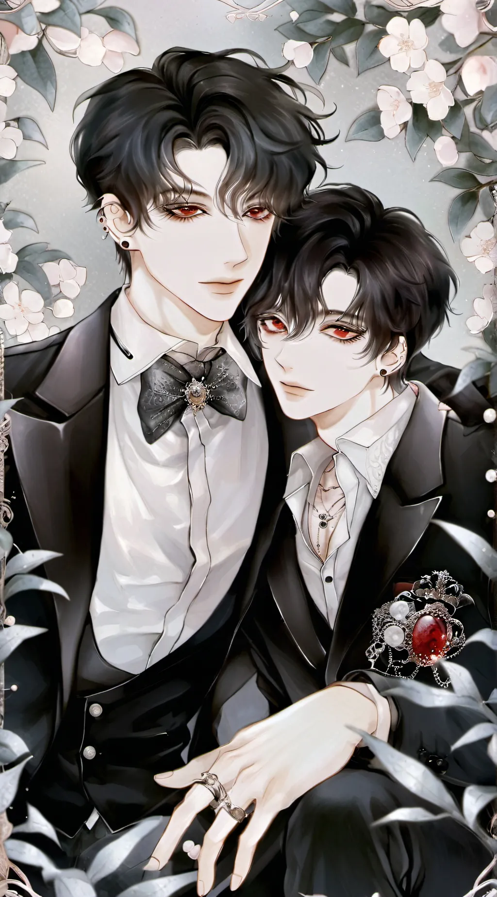 ai character: *Evan &  mason*  background